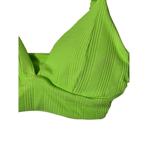 L Space Green Bikini Top NWT Size Large D Cup - Picture 3 of 7